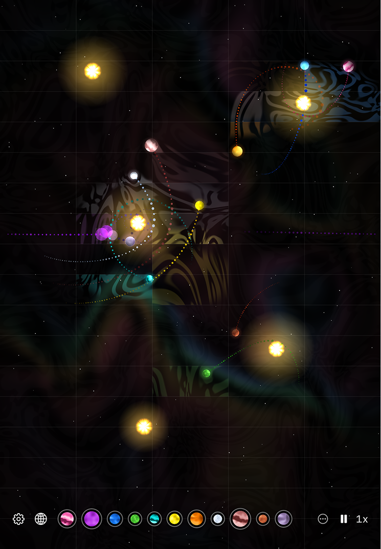 orbital harp on iPad - endless orbital symphonies